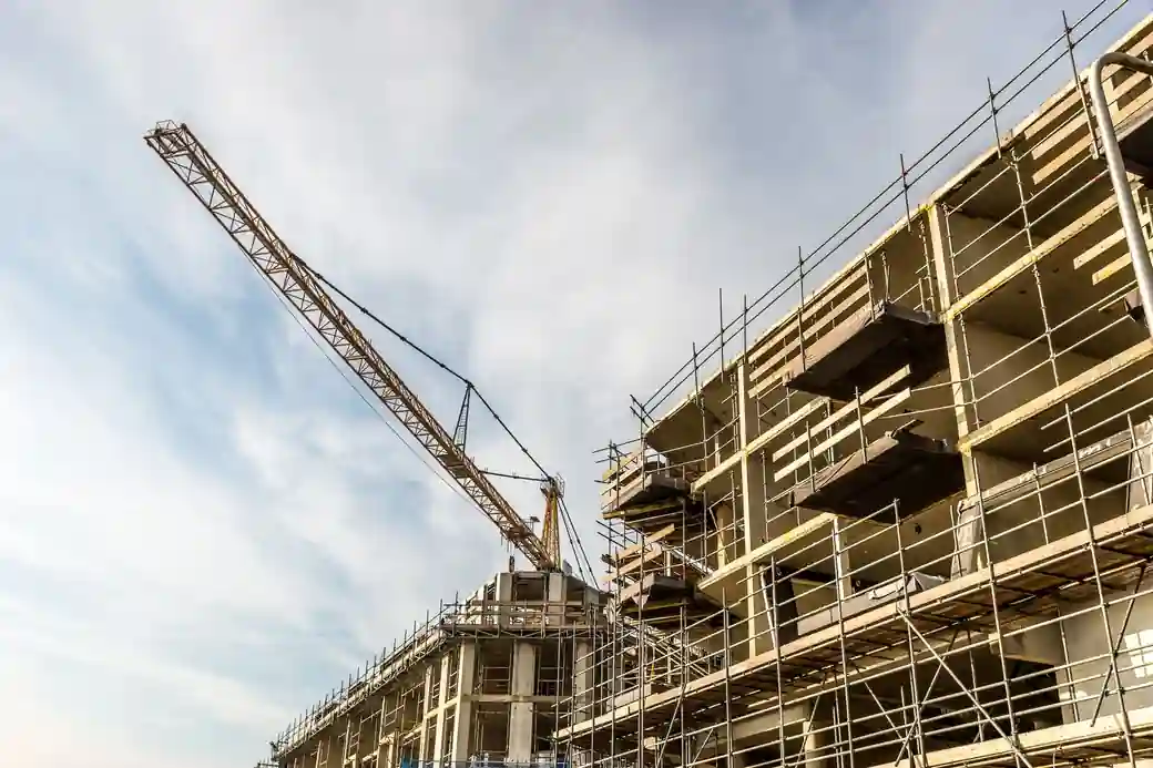 Obra de engenharia em andamento
